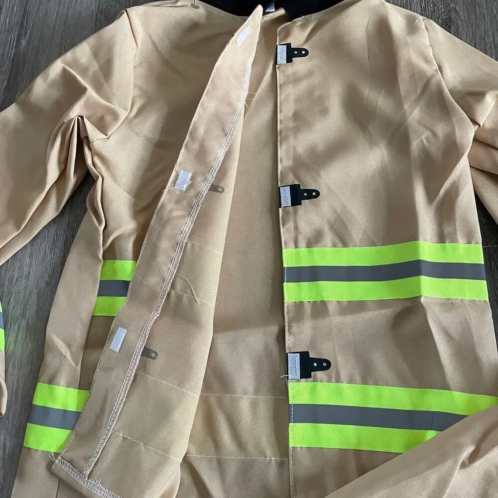NEW Hauntlook Fearless Firefighter Kids Costume - Size: 7-9